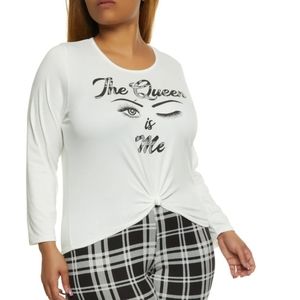 🥰NEW Black Plus Size Graphic T-shirt